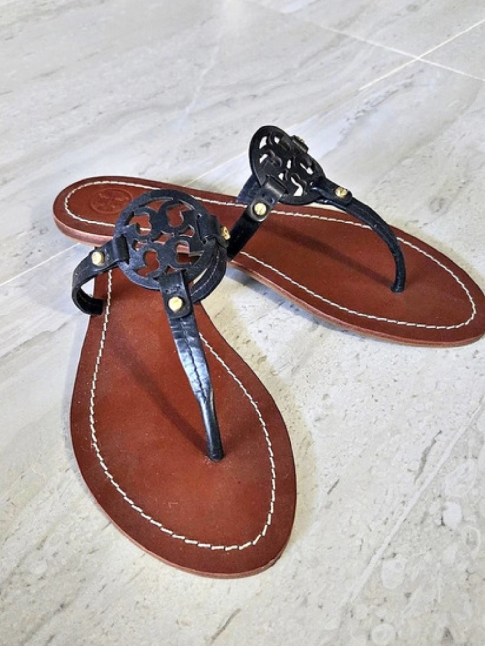 Tory Burch Miller Sandal Women's Brown & Black Sandals